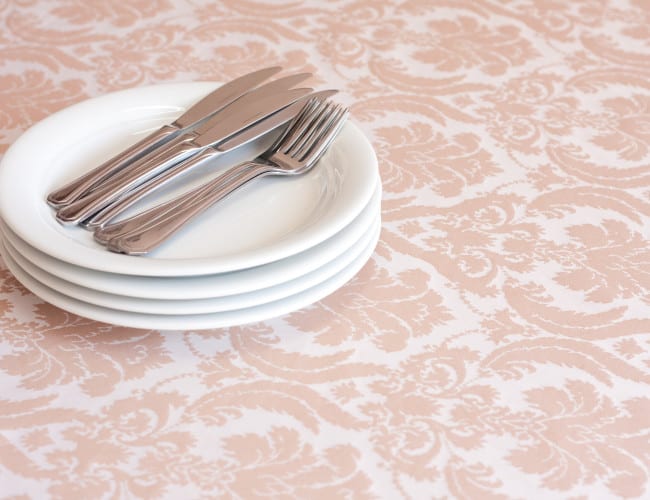 Toalha redonda jacquard imperial nude